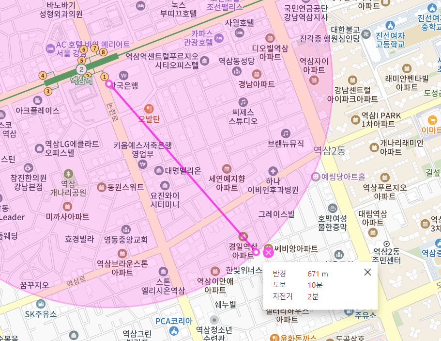 강남 월주차 인근 가까워요