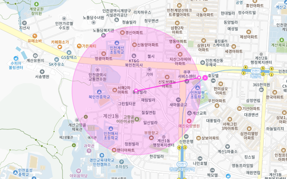 계산동 월주차 _ 인천광역시 계산동에서 10만원으로 월주차장 구하는 방법!
