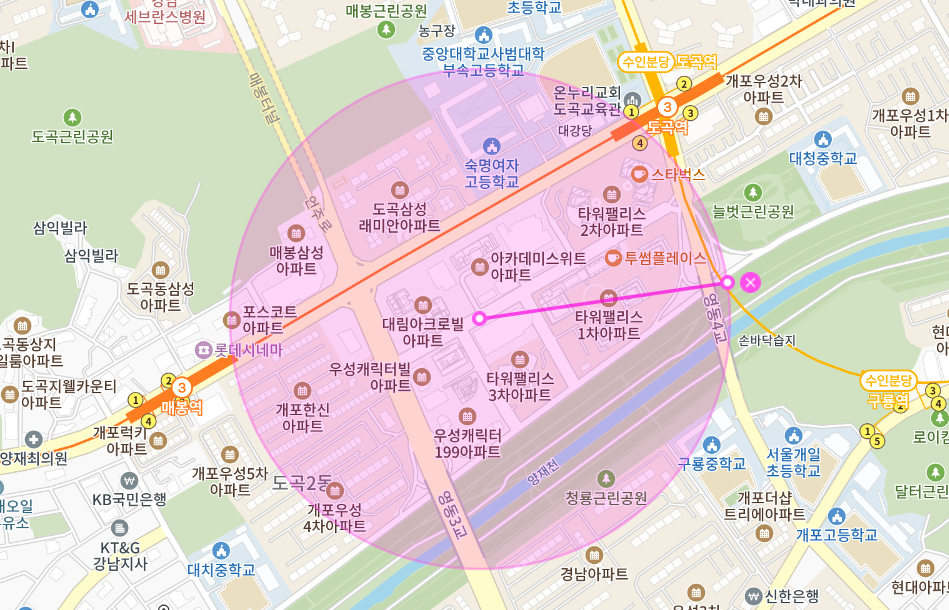 도곡역 월주차│도곡역/매봉역/구룡역에 둘러싸인 월주차장 원하시는 분들 읽어보세요