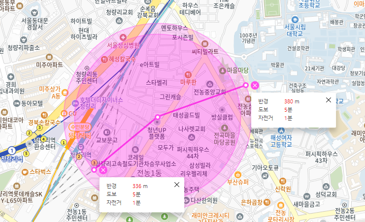 전농동 월주차 _  청량리역 서울시립대 사이 주차하기 좋은 곳