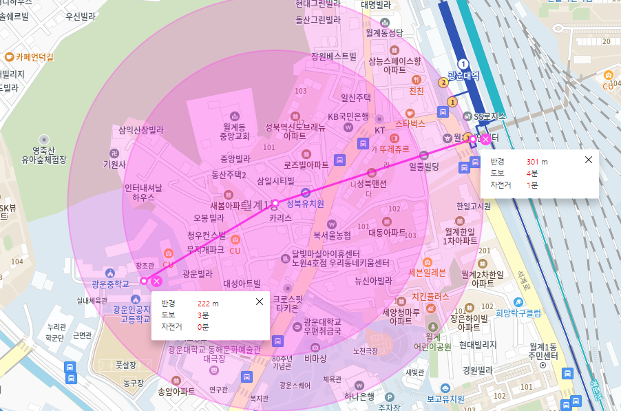 월계동 월주차_광운대역 광운중학교 사이 주차장