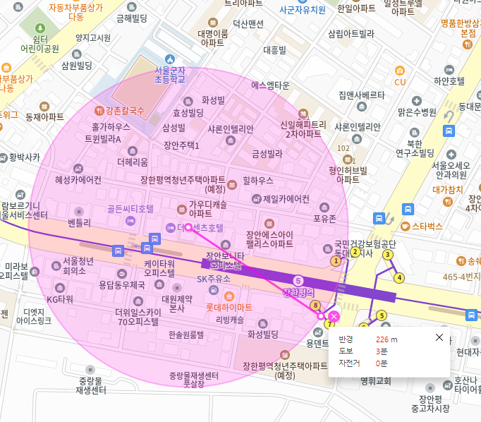 장한평역 월주차 _ 기계식으로 깔끔하게 역근처 주차