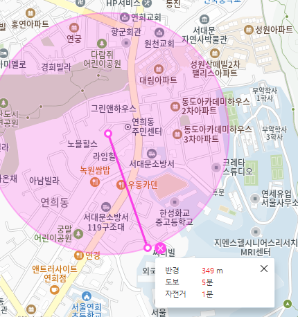 연희동 월주차 _ 서대문 소방서 근처 단일 주차장
