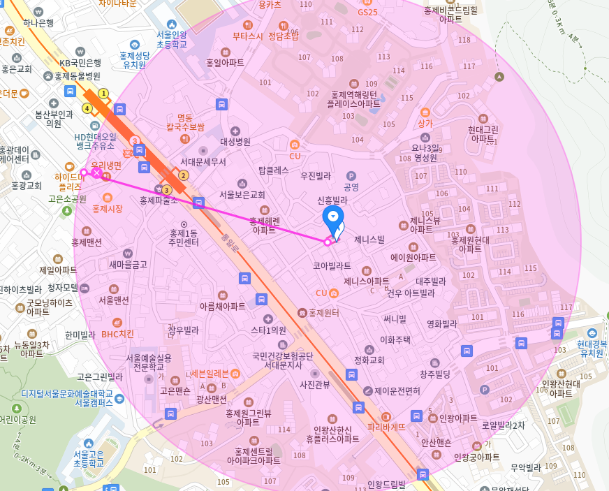 홍제역 월주차  서대문 세무서 인근 주차장