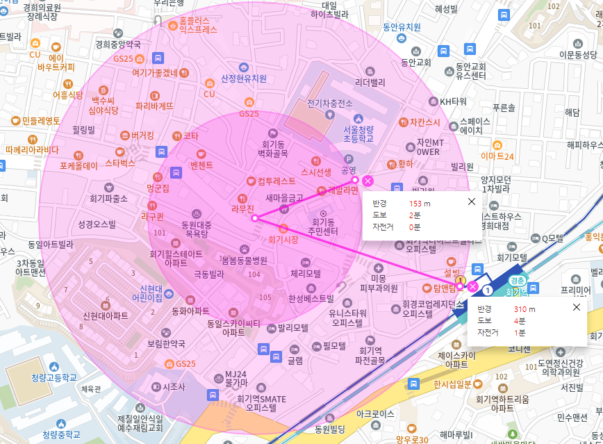 회기동 월주차  회기 시장 근처 주차장이 필요하신 분