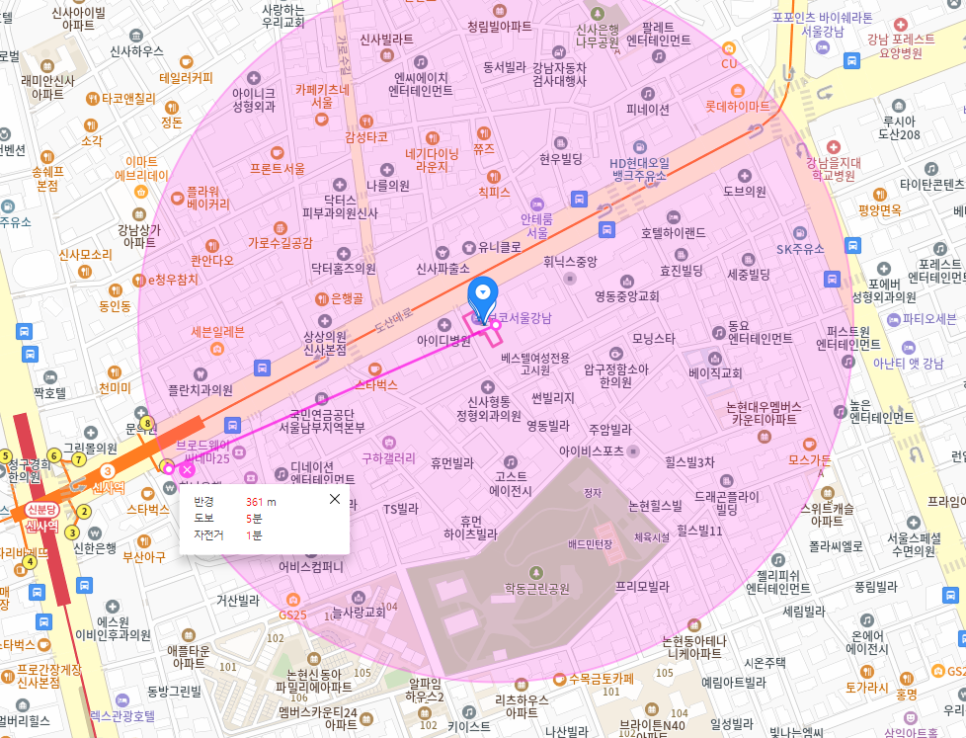 신사역 월주차 신사역 빌딩 숲 사이에 안락한 나만의 주차장