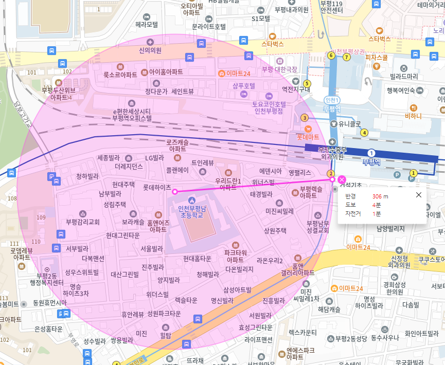 부평역 월주차 24시간 이용 가능한 부평남 초등학교 근처 주차장
