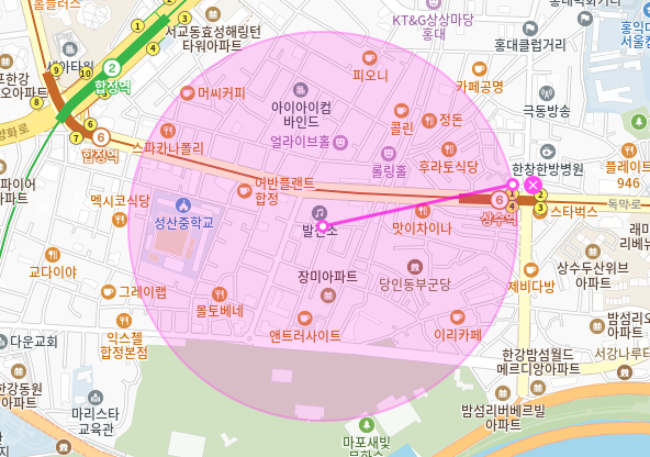 상수역 월주차_상수역, 마포 새빛 문화숲 근처 주차장