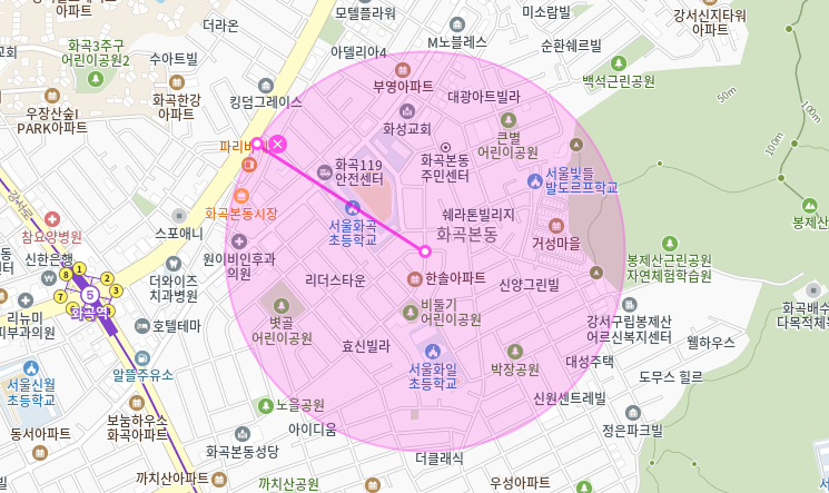 강서구 월주차_화곡 초등학교 1분 거리 주차장