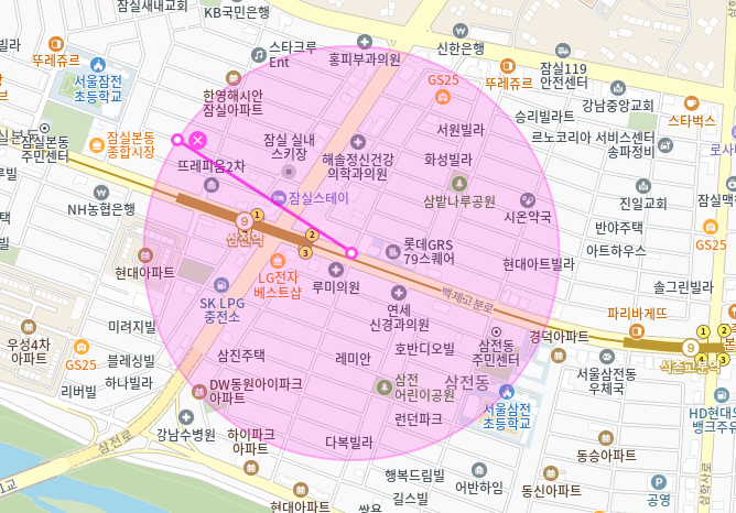 삼전동 월주차_삼전역, 삼전 초등학교 근처 주차장
