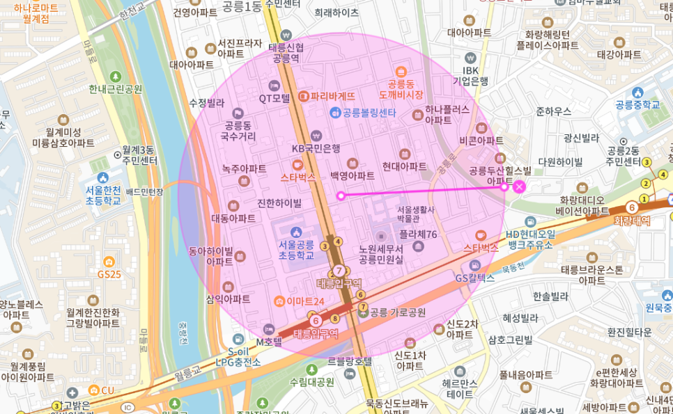 태릉입구역 월주차 _ 주차 등록 없이 24시간 지정석에 단일 주차 가능