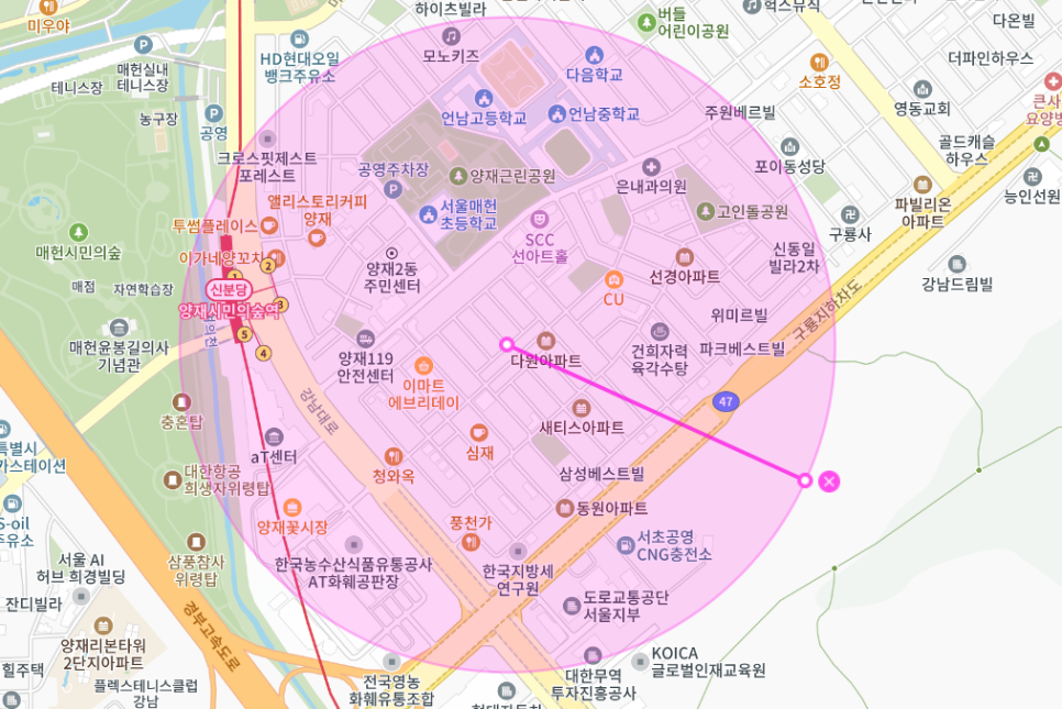 양재 월주차_ 양재역 인근 월주차는 주만사에서