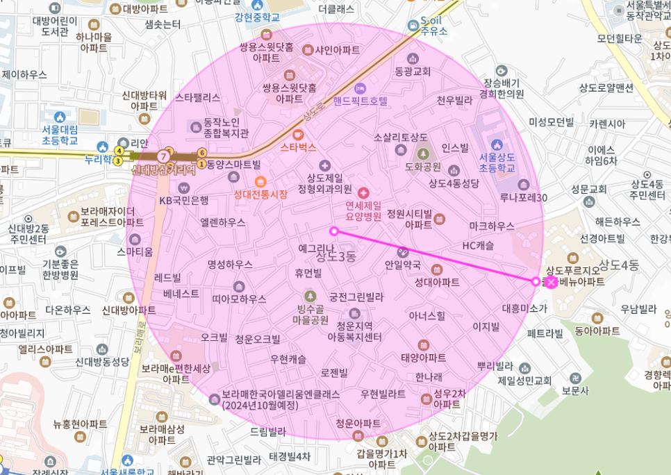 상도동 월주차 신대방삼거리역 1번출구 인근 주차장