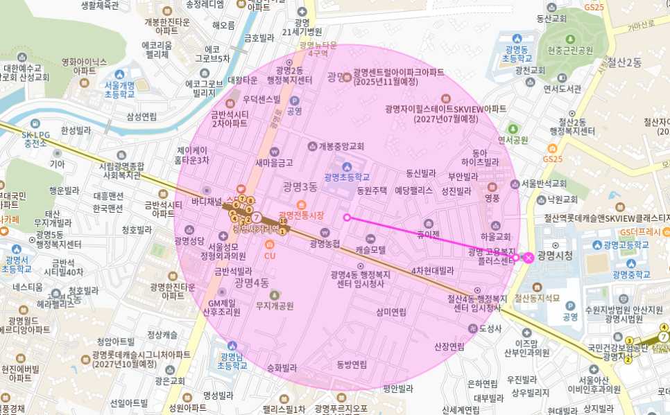 광명사거리 월주차_ 광명사거리역 인근 최적주차장