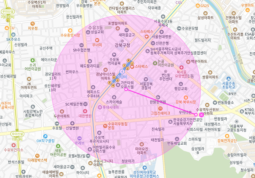 수유역 월주차_ 3번출구 인근 역세권 주차장