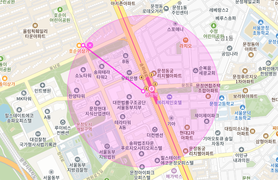 문정근린공원 주차장 _ 문정역 4번 출구에서 도보 5분이면 도착하는 월주차장!