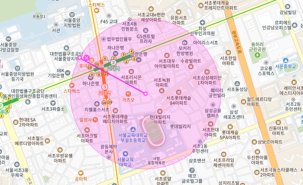 서초동 월주차 _ 똑똑한 사람들이 많은 교대역 인근에 지정석 단일 주차 가능!