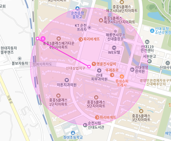 순천시 월주차_해룡면 신대리 나이스파크 제휴 월주차장