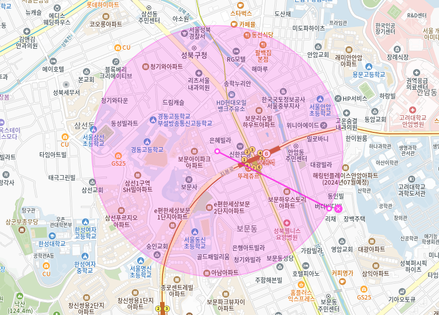 성북구 월주차_ 보문역 1번출구 인근 편리한 주차장