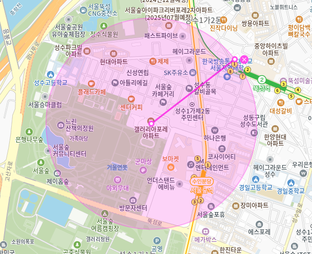뚝섬역 월주차_갤러리아 포레 제휴 월주차장