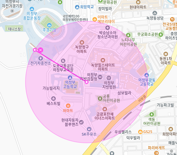가능동 월주차_Tmap 제휴 의정부 법무주차장