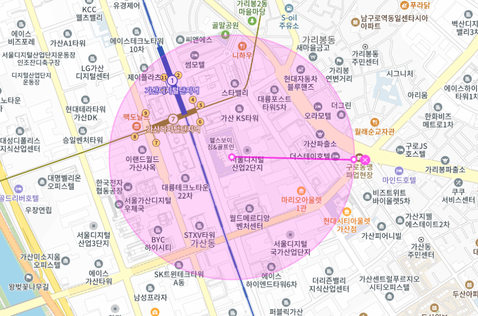 가산디지털단지역 월주차 _ 가산 롯데 아울렛에 24시간 주차 가능한 월주차장!