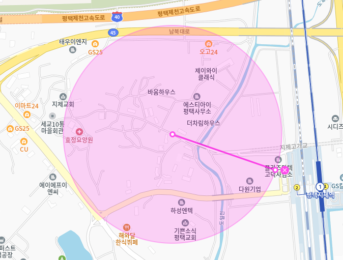 평택지제역 월주차_평택서부환경 Tmap 제휴 월주차장