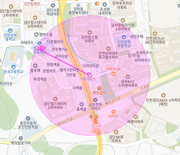 당하동 월주차_인천 독정역 인근 홀리랜드 Tmap 제휴 월주차장