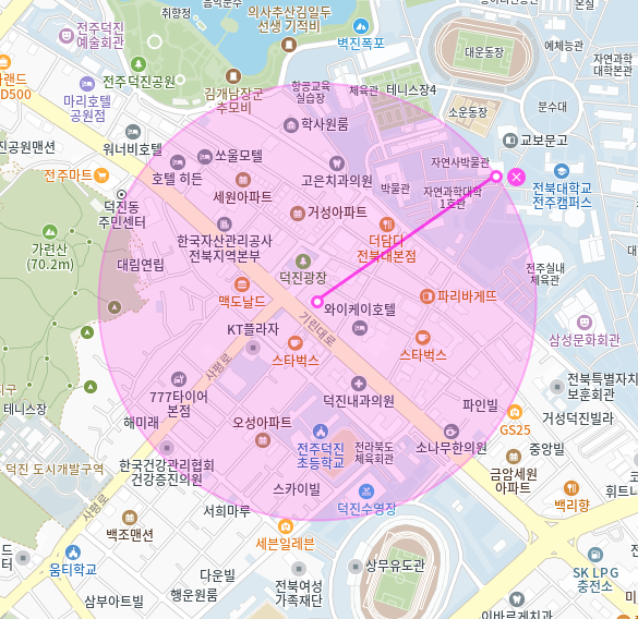 덕진동 월주차_전북대 근처 Tmap 제휴 삼전주차장