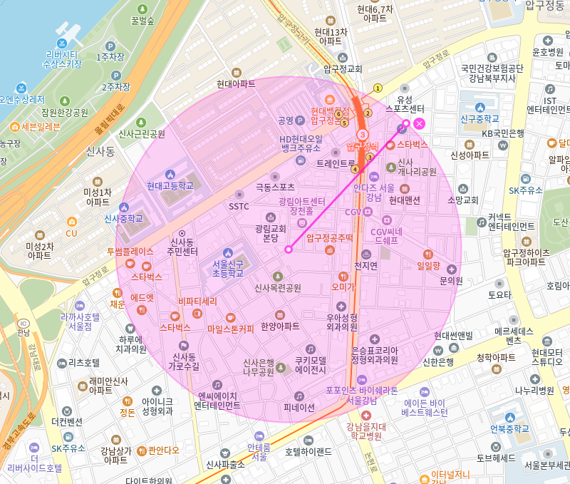 압구정역 월주차 주만사 APP에서 확인하면 더 쉽다고?