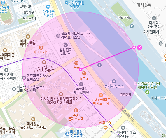 하남시 월주차_미사역 인근 하남디스트릿 Tmap 제휴 월주차장
