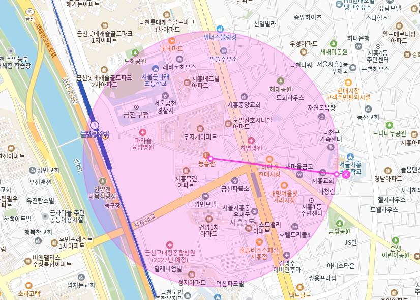 금천구 월주차_ 금천구청/금천구청역 인근 가깝고 이용이 편리한곳