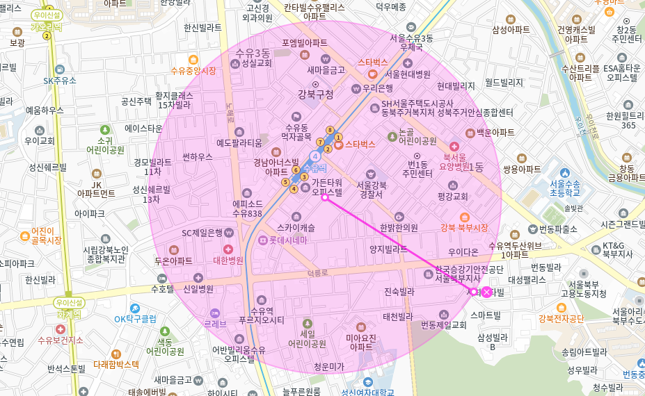 수유역 월주차_ 3,4번출구에서 도보 1분내로 도착가능한 주차장 한번 이용해보세요!