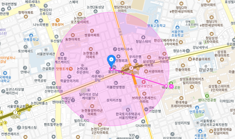 강남구청역 월주차 _ 강남구청역 3번 출구에서 엄청 가까워요!