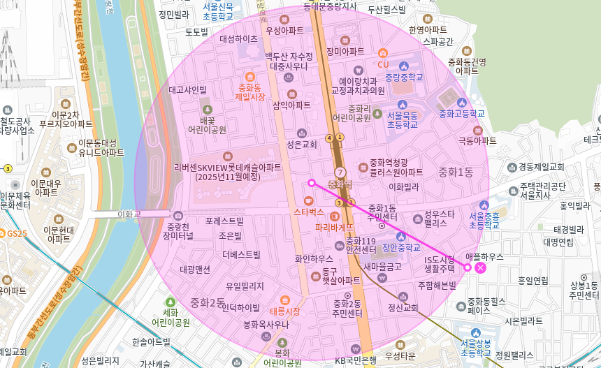 중화동 월주차_ 중화역 3번출구 인근 도보 3분거리 주차장