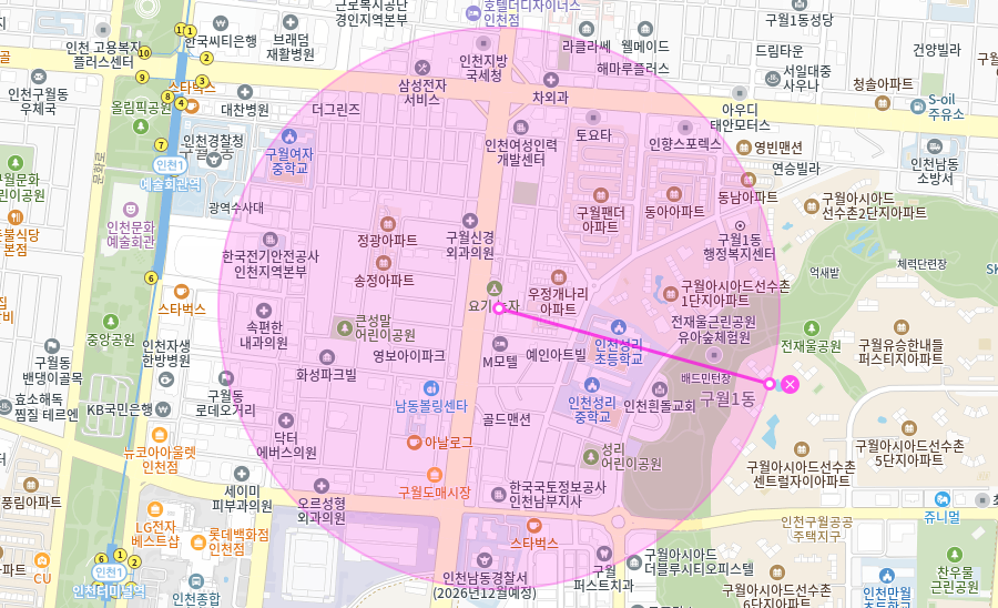 구월동 월주차_ 스타렉스차량까지 주차가능한 예술회관역 인근 주차장