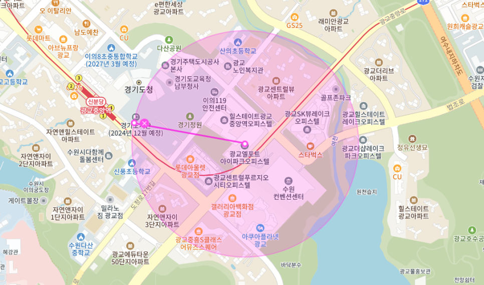 수원 월주차 _ 광교중앙역/롯데아울렛/경기도청/ 24시 주차장
