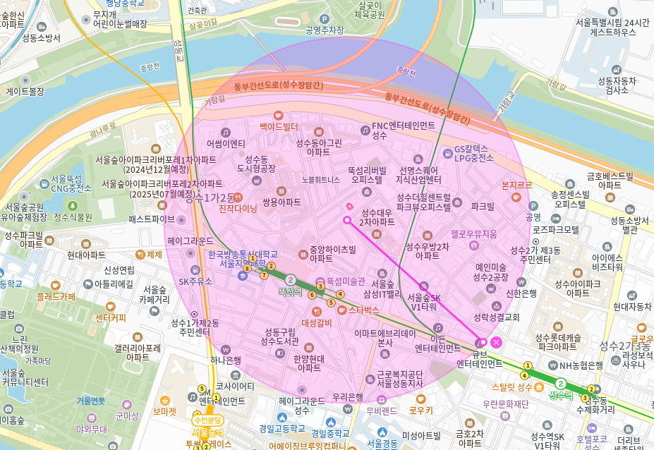 뚝섬역 월주차_ 3번출구 인근 손쉽게 이용가능한 주차장