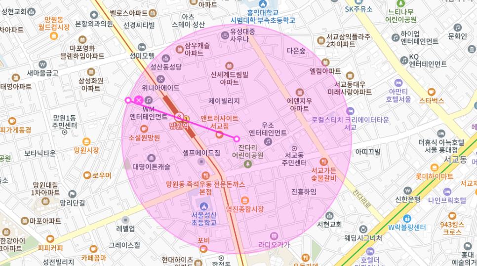 서교동 월주차 _ 망원역 1번 출구와 가까운데 24시간 사용 가능하네?