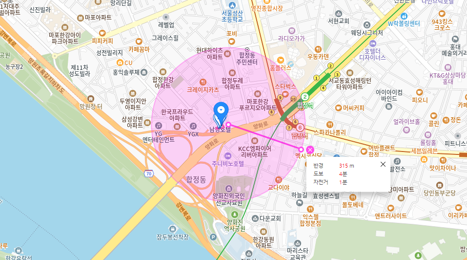 합정역 월주차_유동인구 많은 합정역에서도 주차할 곳은 있답니다~