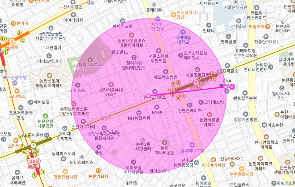 학동역 월주차 _ 지하철 6번 출구/학동역사거리/24시간/단일주차/