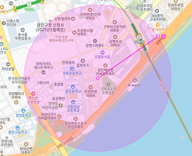 강변역 월주차_강변역 인근 전일제 단일주차장