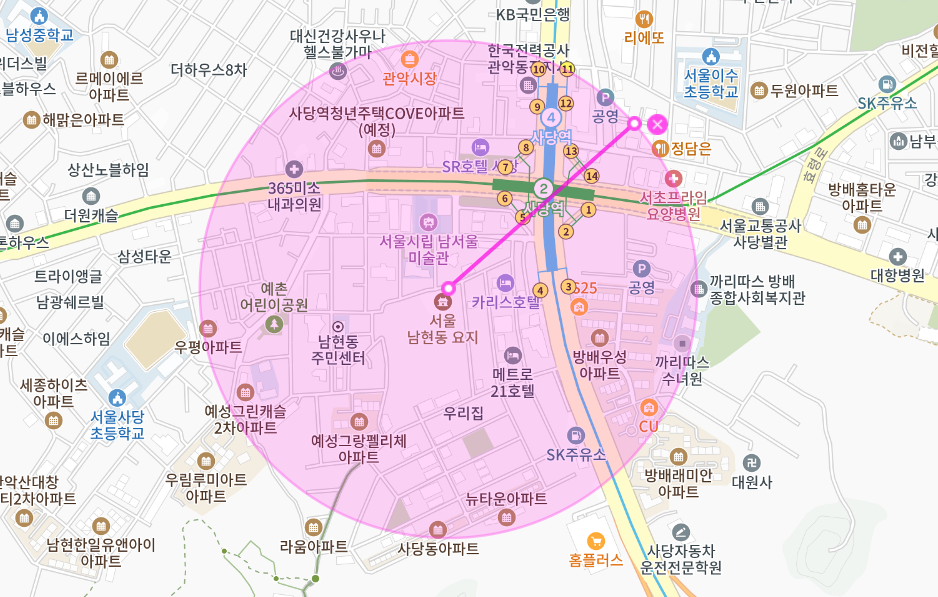사당역 월주차 _ 서울시립 남서울 미술관 옆 경차 전용 지정석 주차장
