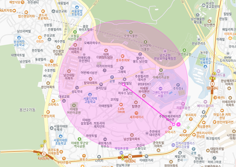 이태원 월주차_ 그랜드하얏트/남산/이태원역 인근 단일주차장