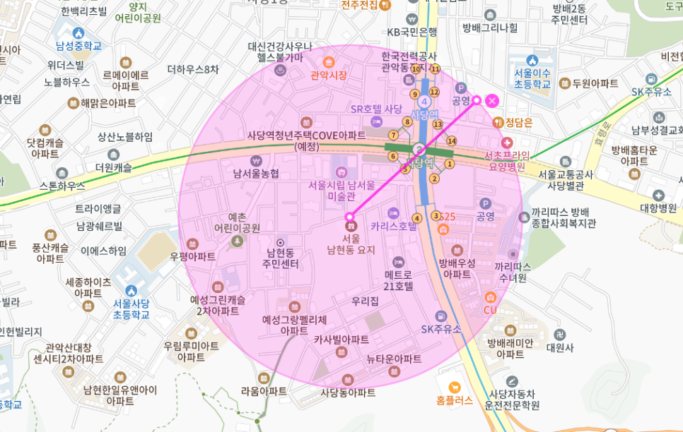 남현동 월주차 _ 역세권/사당역 앞/지정석/경차전용