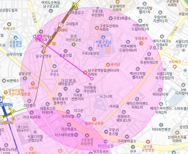 가리봉동 월주차_남구로역 3번출구 도보 5분거리 월주차장