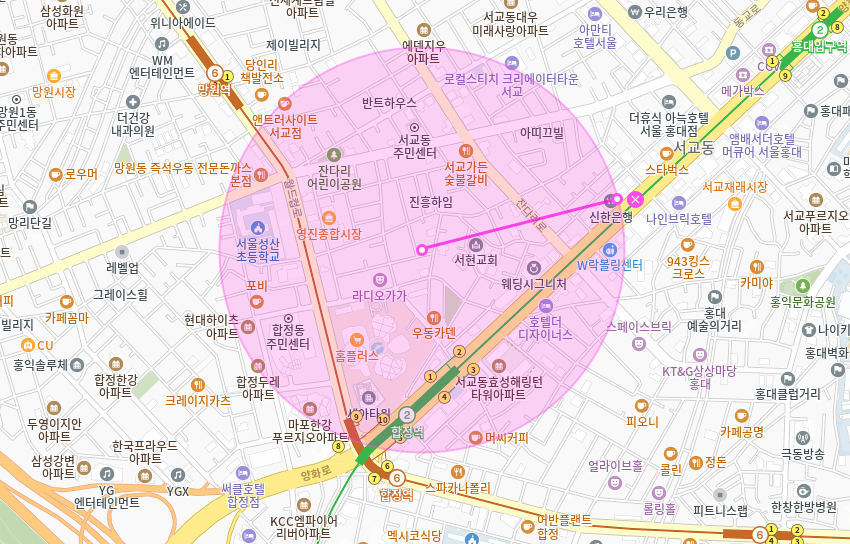 서교동 월주차 _ 합정역 인근 자주식 지정석 전일제 주차장