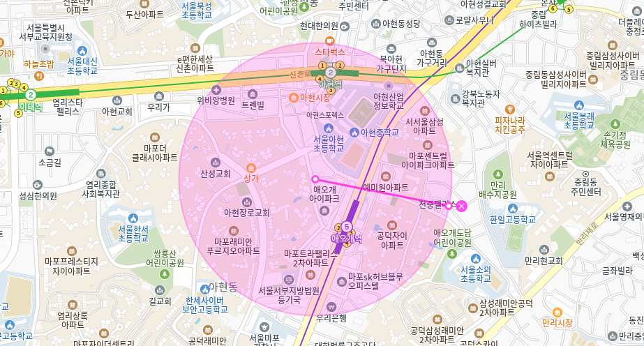 아현동 월주차 _ 애오개역 주변  승용차 전용 24시간 주차장