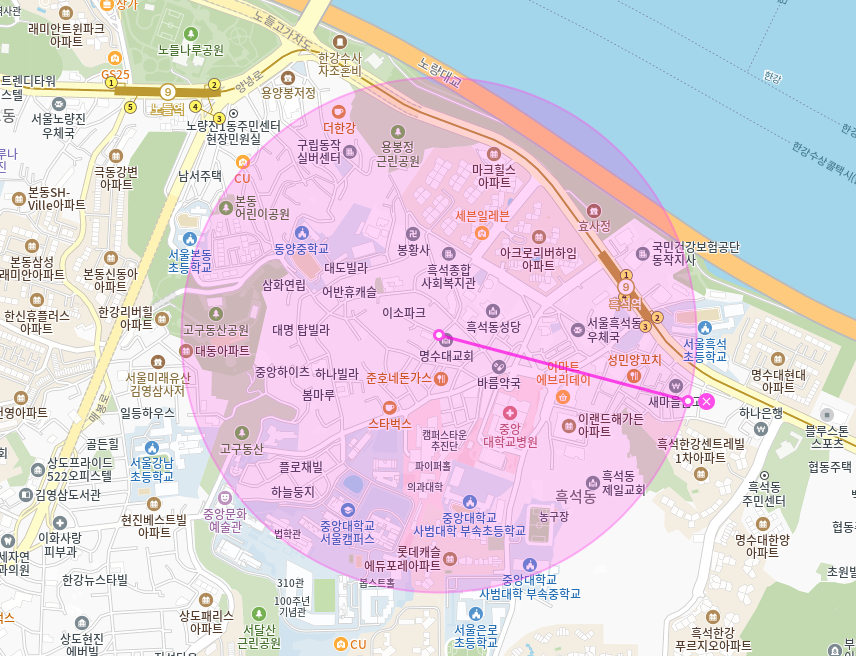 흑석동 월주차_ 흑석역 4번출구 인근 단일주차장