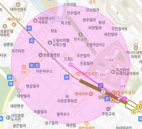 사당동 월주차/ 남성역 3번출구 도보2분, 지정석, 단일주차장